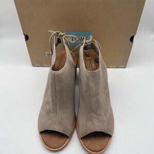 **HOT DEAL** TOMS ELBA SANDAL DESERT TAUPE SUEDE US WOMEN'S SIZE 9.5 & 10